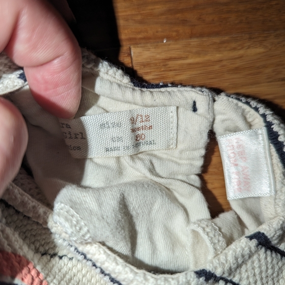 Zara Baby striped heart to ribbed shirt - Picture 3 of 5